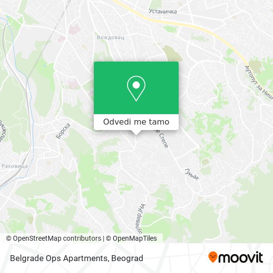 Belgrade Ops Apartments mapa