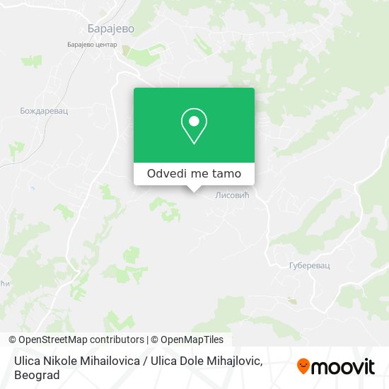 Ulica Nikole Mihailovica / Ulica Dole Mihajlovic mapa