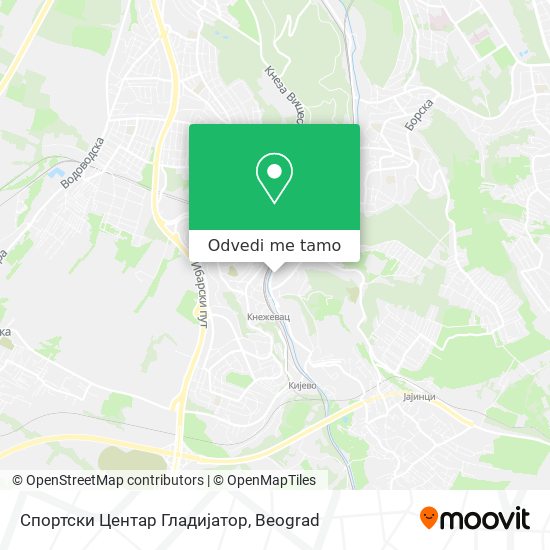 Спортски Центар Гладијатор mapa