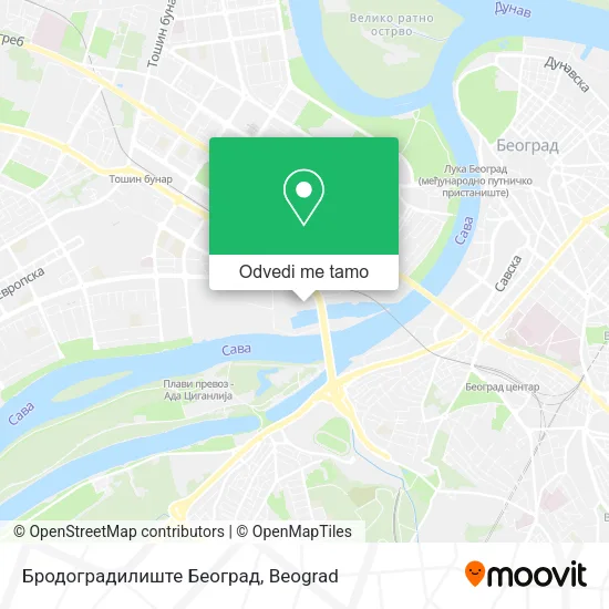 Бродоградилиште Београд mapa