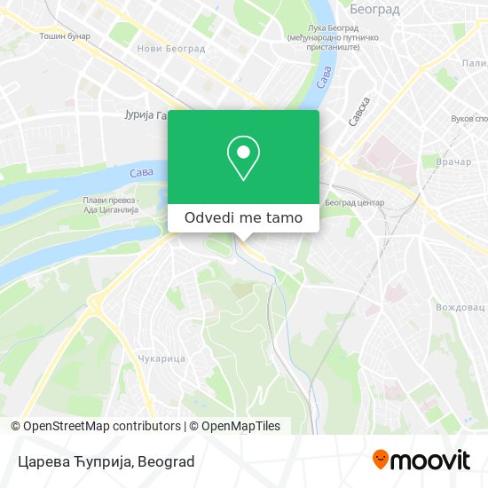 Царева Ћуприја mapa