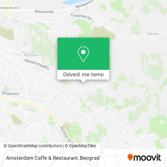 Amsterdam Caffe & Restaurant mapa