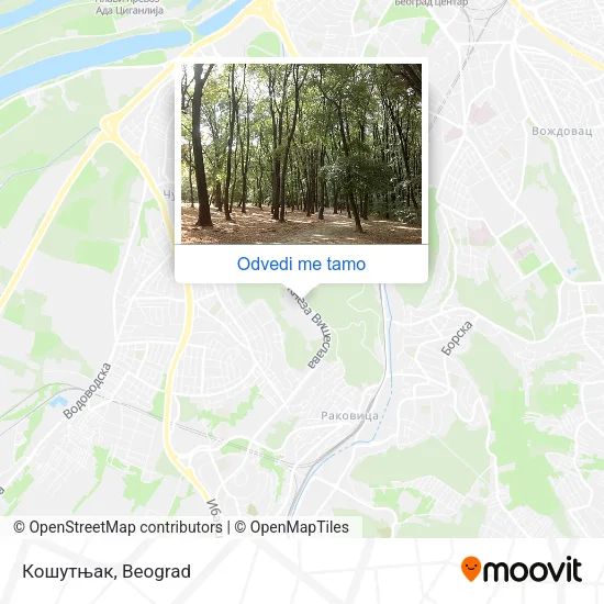 Кошутњак mapa