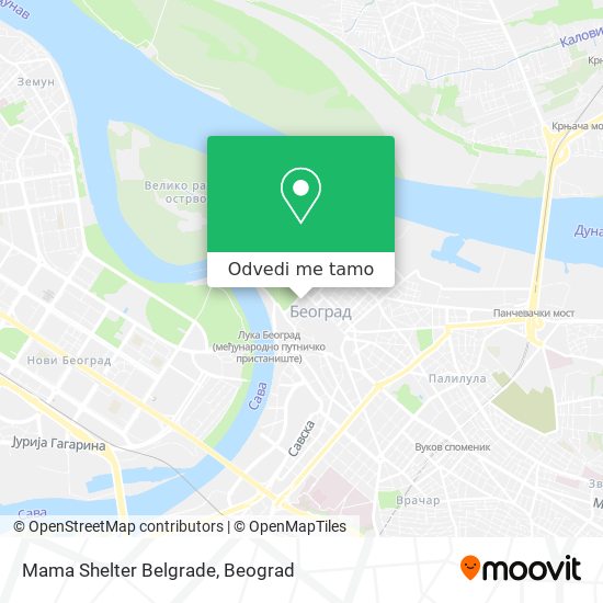 Mama Shelter Belgrade mapa
