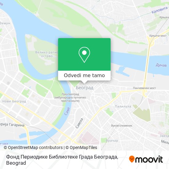 Фонд Периодике Библиотеке Града Београда mapa