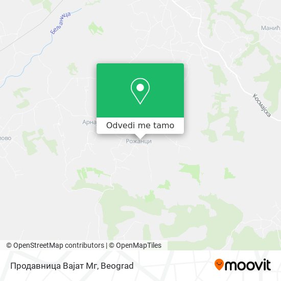 Продавница Вајат Мг mapa