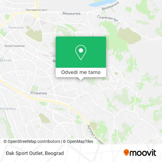 Đak Sport Outlet mapa