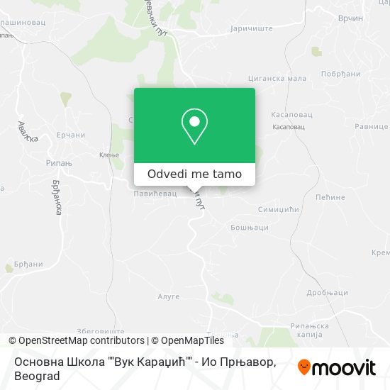 Основна Школа ""Вук Караџић"" - Ио Прњавор mapa