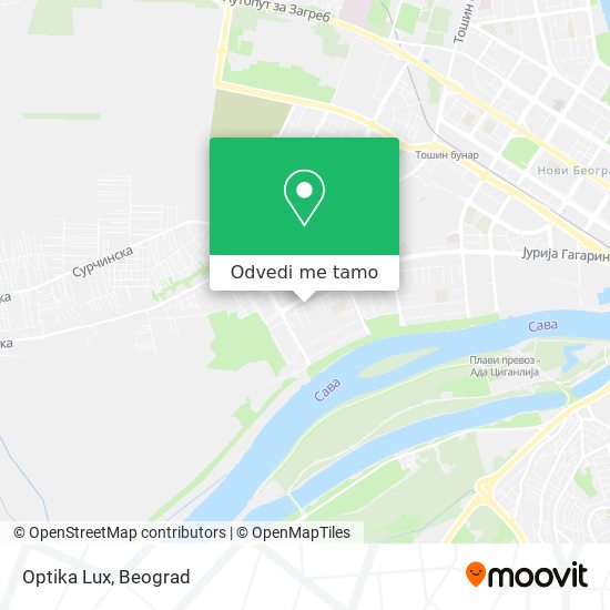 Optika Lux mapa