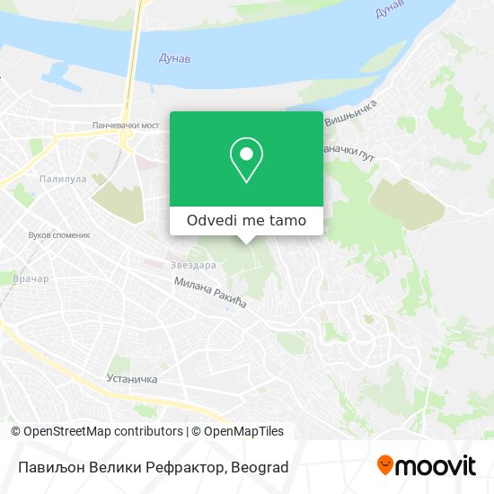 Павиљон Велики Рефрактор mapa