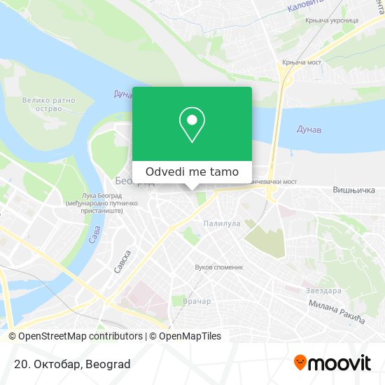 20. Октобар mapa