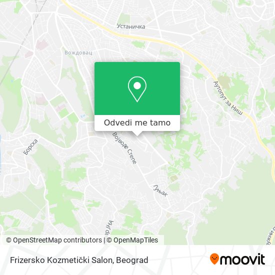 Frizersko Kozmetički Salon mapa