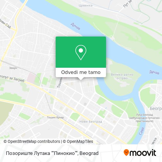 Позориште Лутака ""Пинокио"" mapa