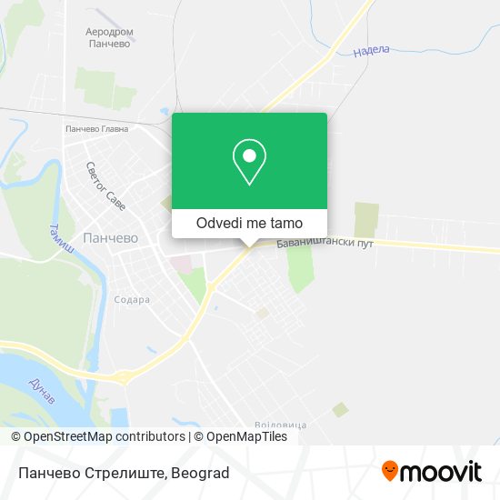 Панчево Стрелиште mapa