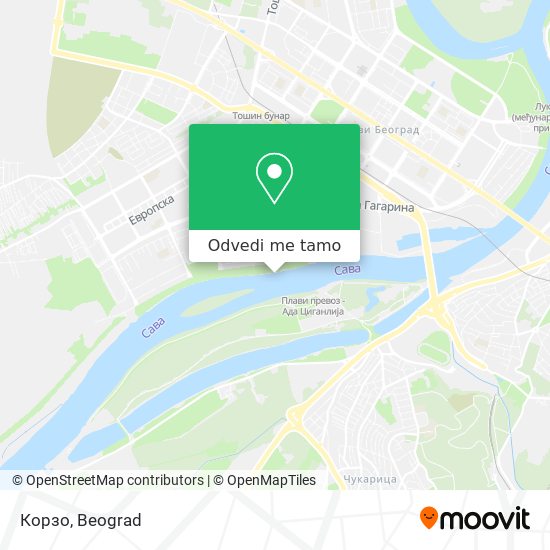 Корзо mapa