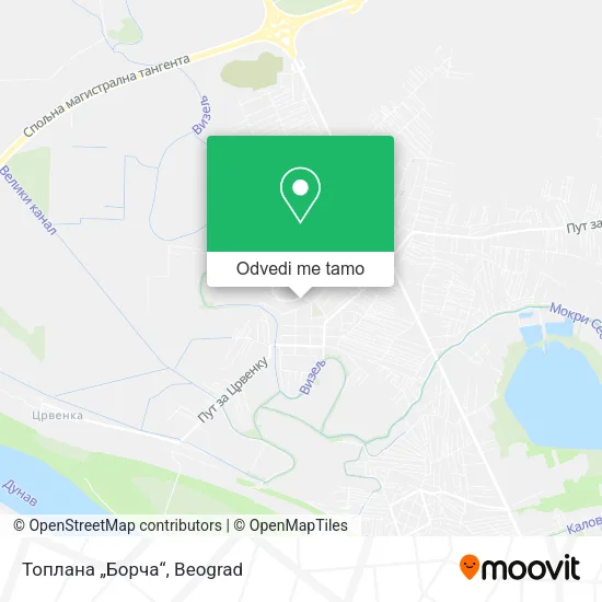 Топлана „Борча“ mapa