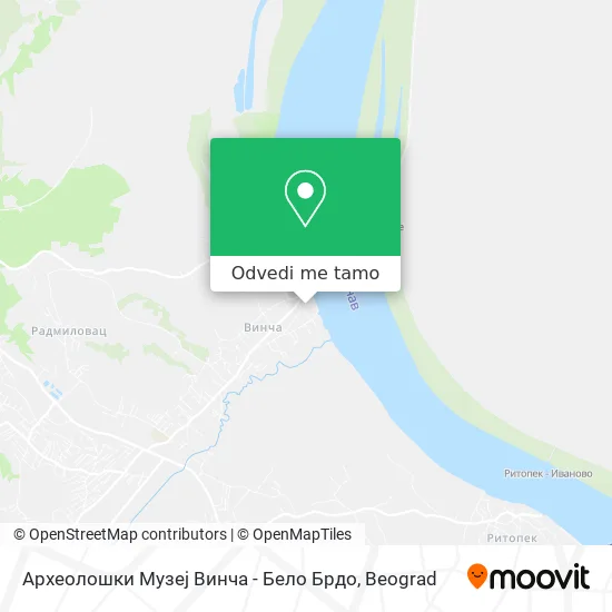 Археолошки Музеј Винча - Бело Брдо mapa