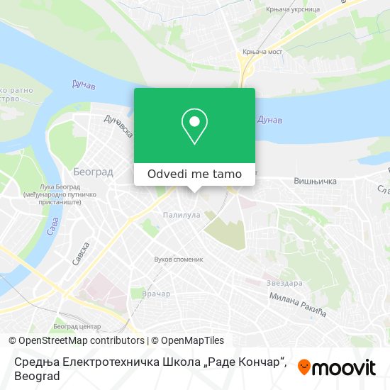 Средња Електротехничка Школа „Раде Кончар“ mapa