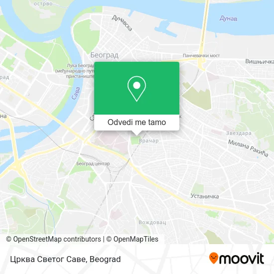 Црква Светог Саве mapa