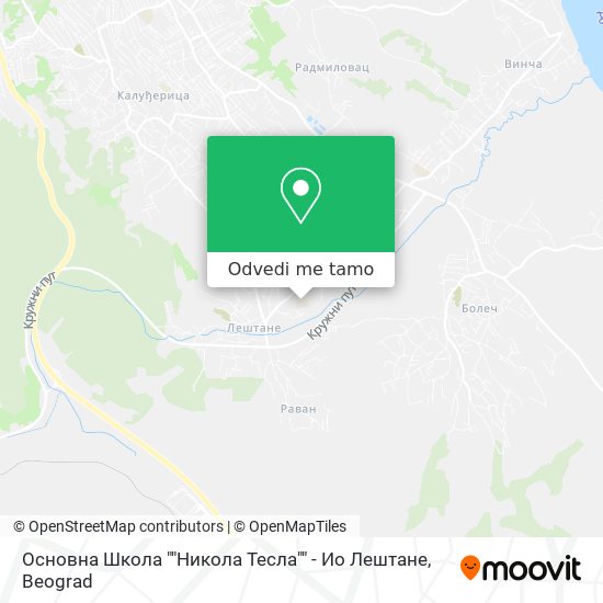 Основна Школа ""Никола Тесла"" - Ио Лештане mapa