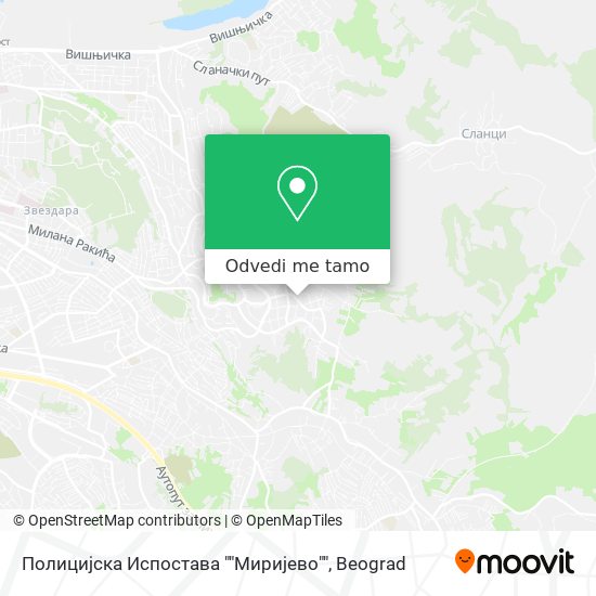 Полицијска Испостава ""Миријево"" mapa