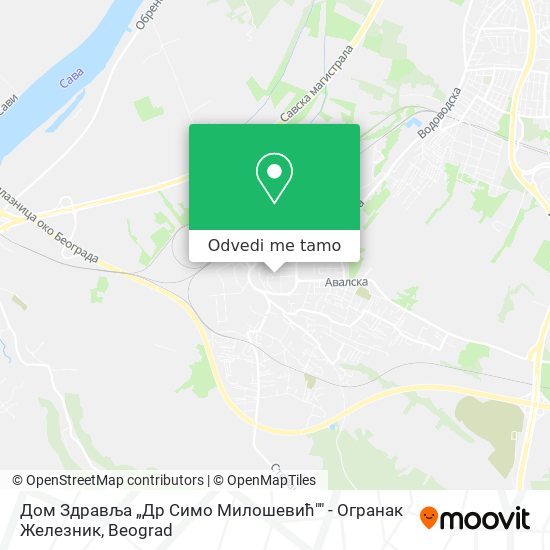 Дом Здравља „Др Симо Милошевић"" - Огранак Железник mapa