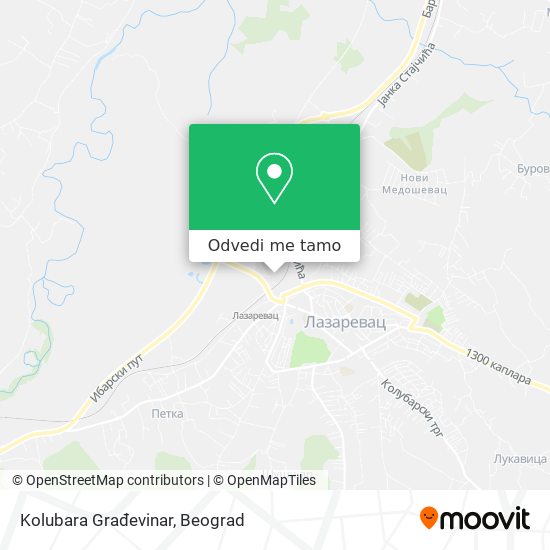 Kolubara Građevinar mapa