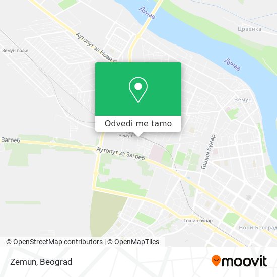 Zemun mapa