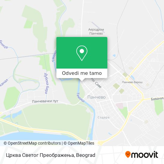 Црква Светог Преображења mapa