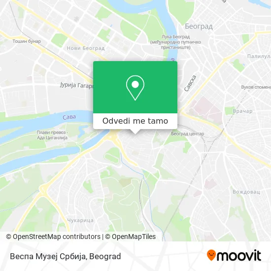 Веспа Музеј Србија mapa