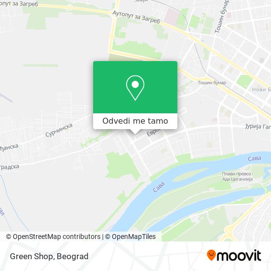 Green Shop mapa