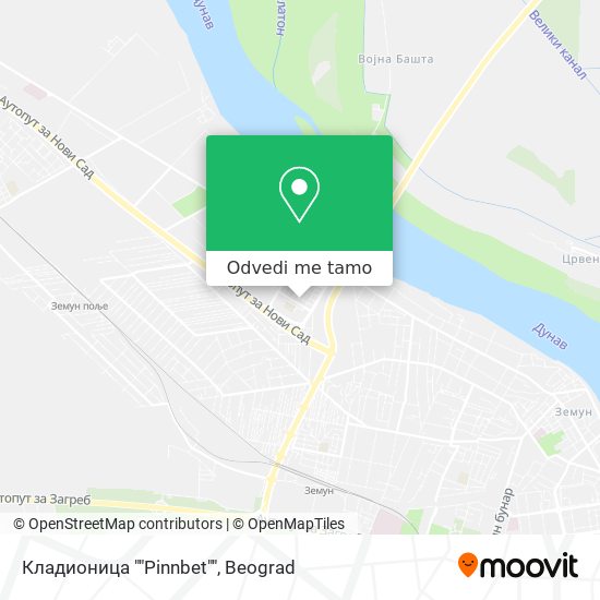 Кладионица ""Pinnbet"" mapa