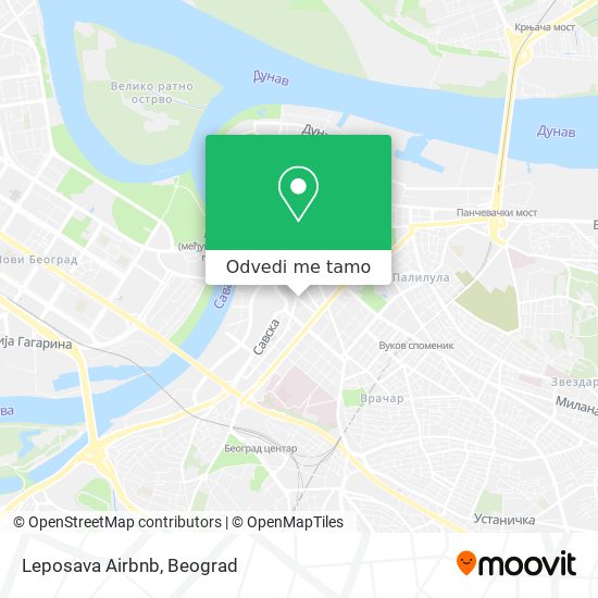 Leposava Airbnb mapa