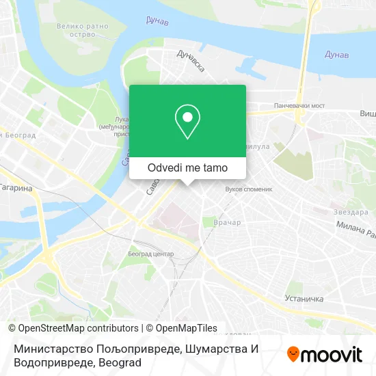 Министарство Пољопривреде, Шумарства И Водопривреде mapa