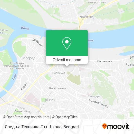 Средња Техничка Птт Школа mapa