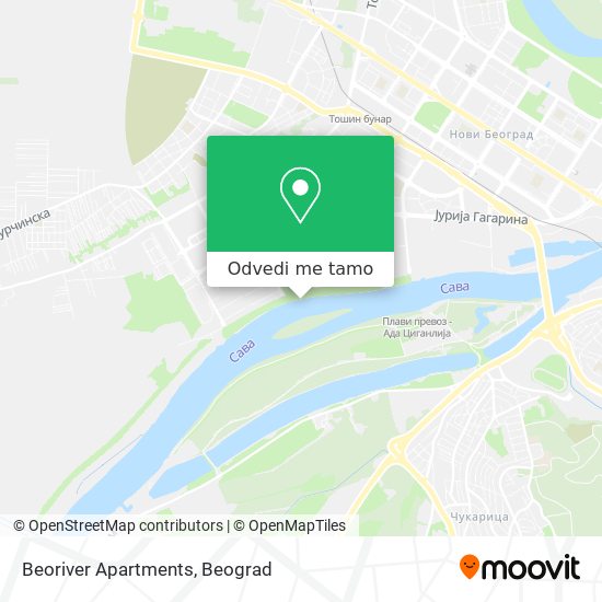 Beoriver Apartments mapa