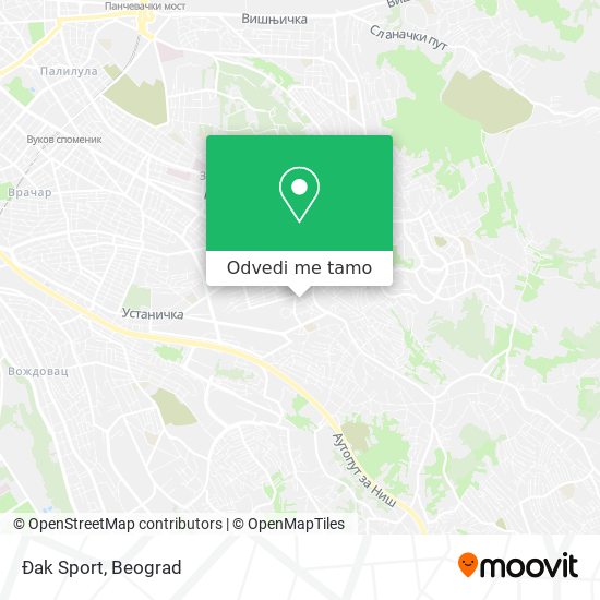 Đak Sport mapa