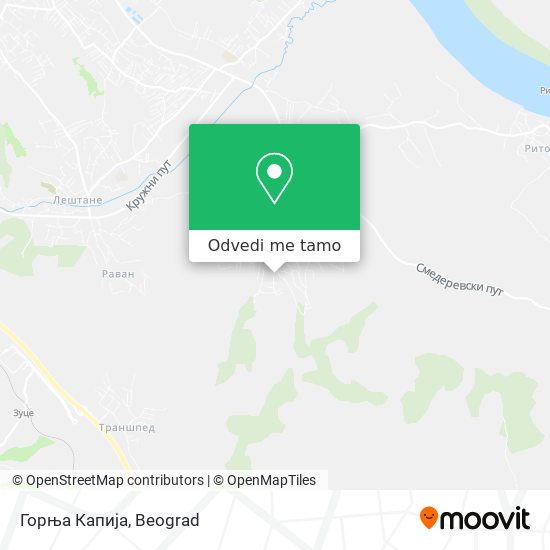 Горња Капија mapa