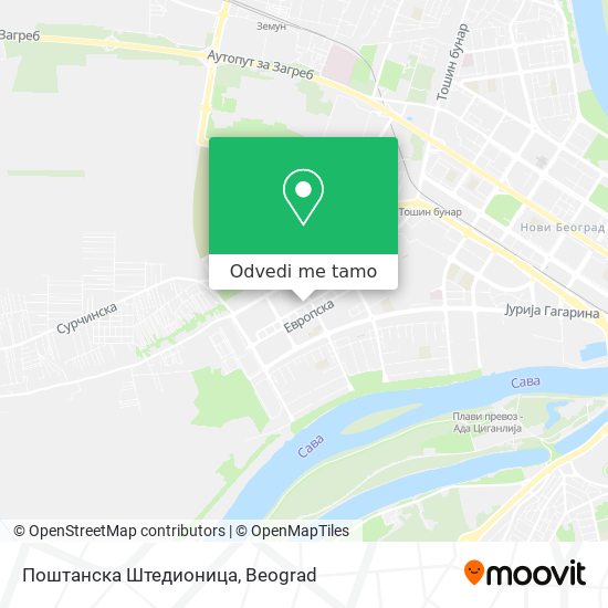 Поштанска Штедионица mapa