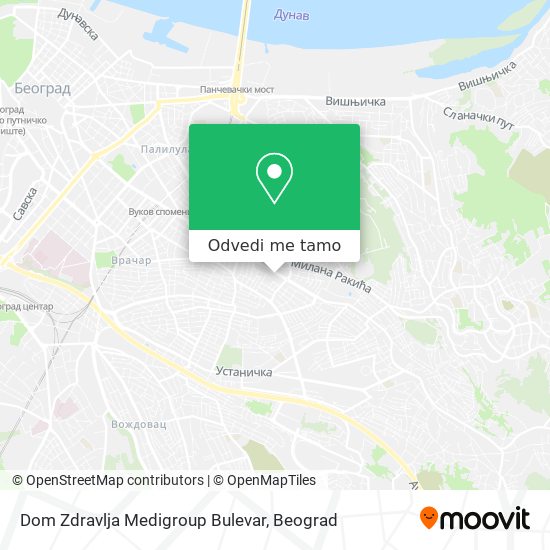 Dom Zdravlja Medigroup Bulevar mapa