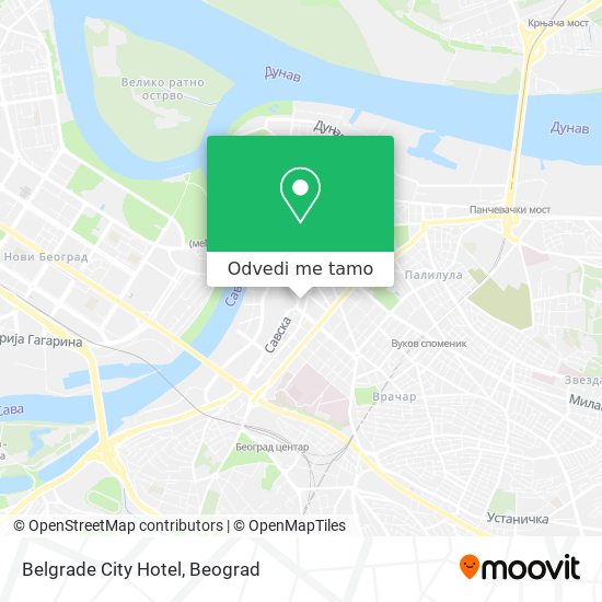 Belgrade City Hotel mapa