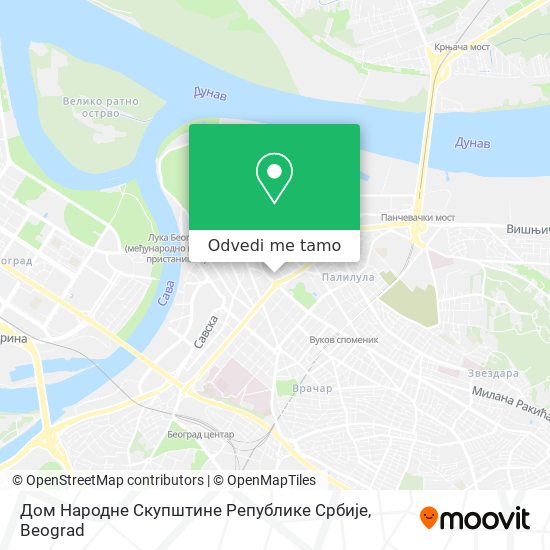 Дом Народне Скупштине Републике Србије mapa