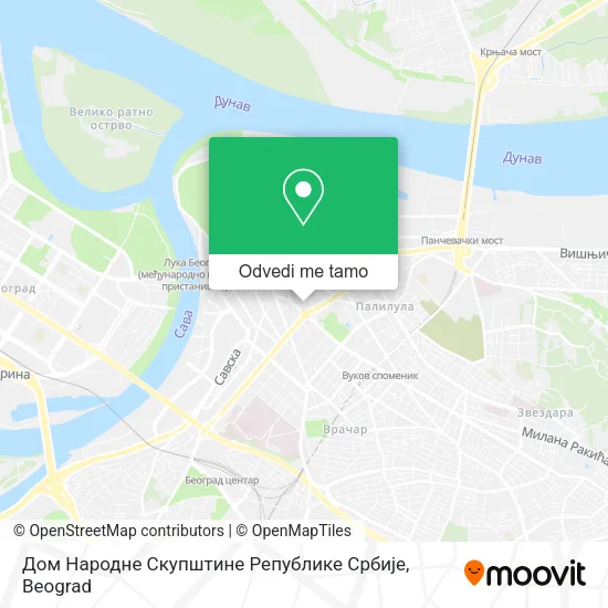 Дом Народне Скупштине Републике Србије mapa