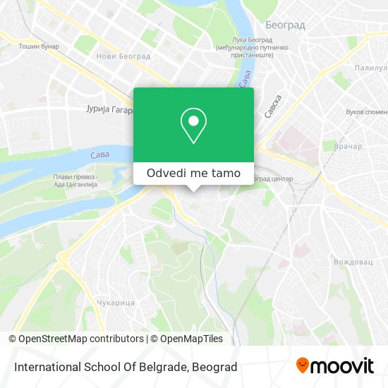 International School Of Belgrade mapa