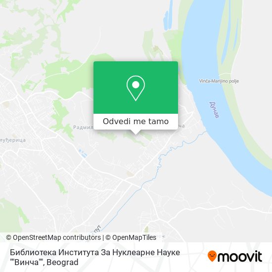 Библиотека Института За Нуклеарне Науке ""Винча"" mapa