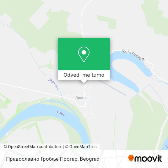 Православно Гробље Прогар mapa