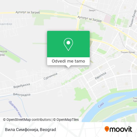 Вила Симфонија mapa