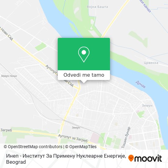 Инеп - Институт За Примену Нуклеарне Енергије mapa