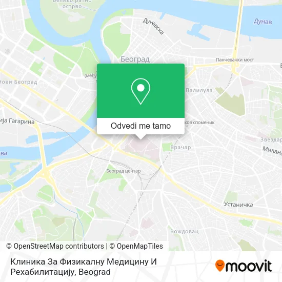 Клиника За Физикалну Медицину И Рехабилитацију mapa