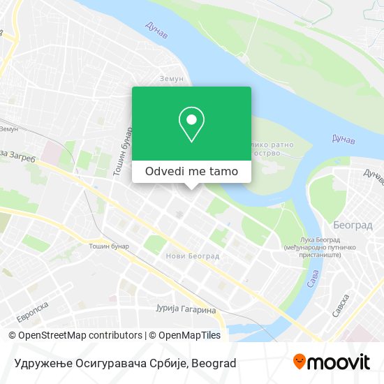 Удружење Осигуравача Србије mapa